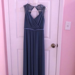 David’s bridal long mesh dress